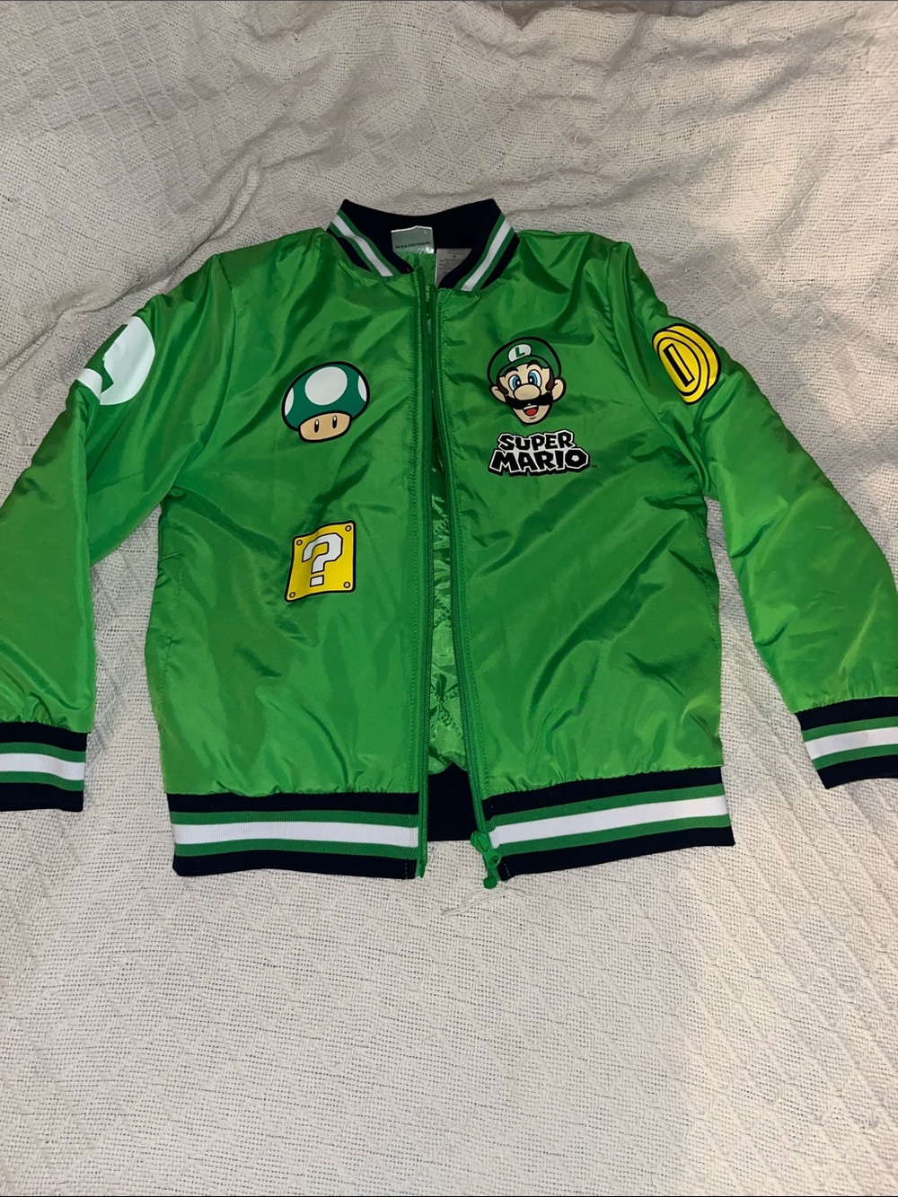 Nintendo Super Mario, Luigi Bomber Jacket (Kids 8)